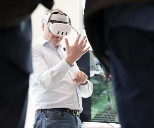 Stefan W. Kauling demonstriert das ZIM-Projekt BIMPass