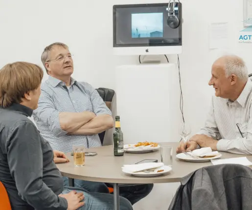 Prof. Dr. Stephan Schulz, Stefan W. Kauling, Ingo Feldmann (v.l.)