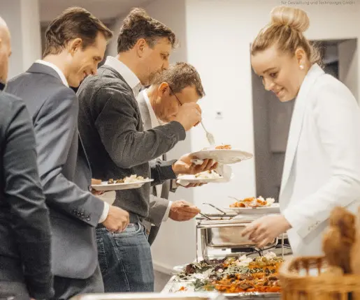 Catering während der Veranstaltung