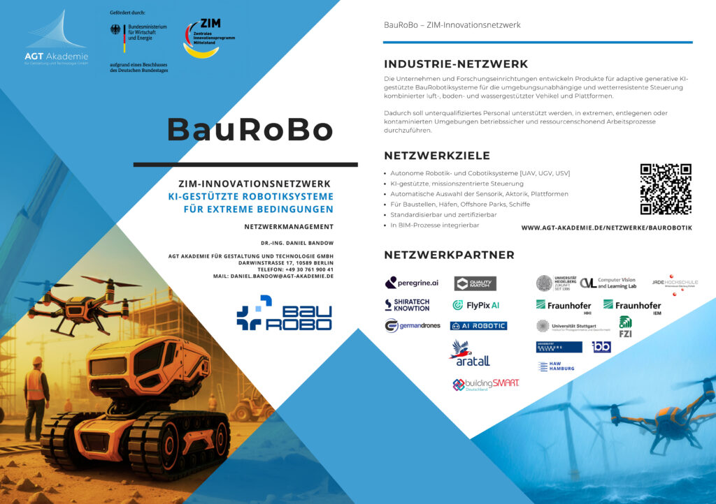 Twopager ZIM-Netzwerk Baurobotik